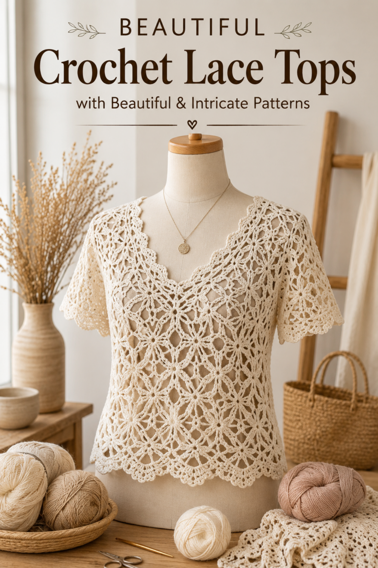 Crochet Lace Tops With Beautiful and Intricate Patterns