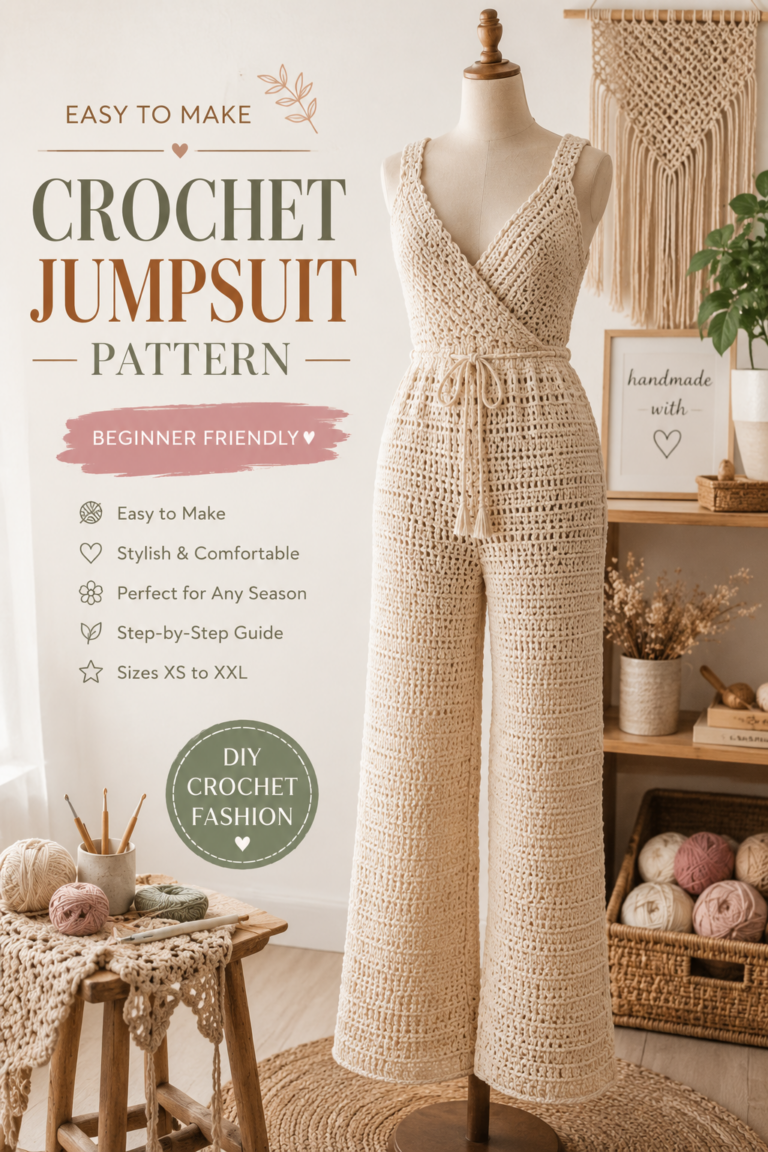 easy to make crochet jumpsuit pattern