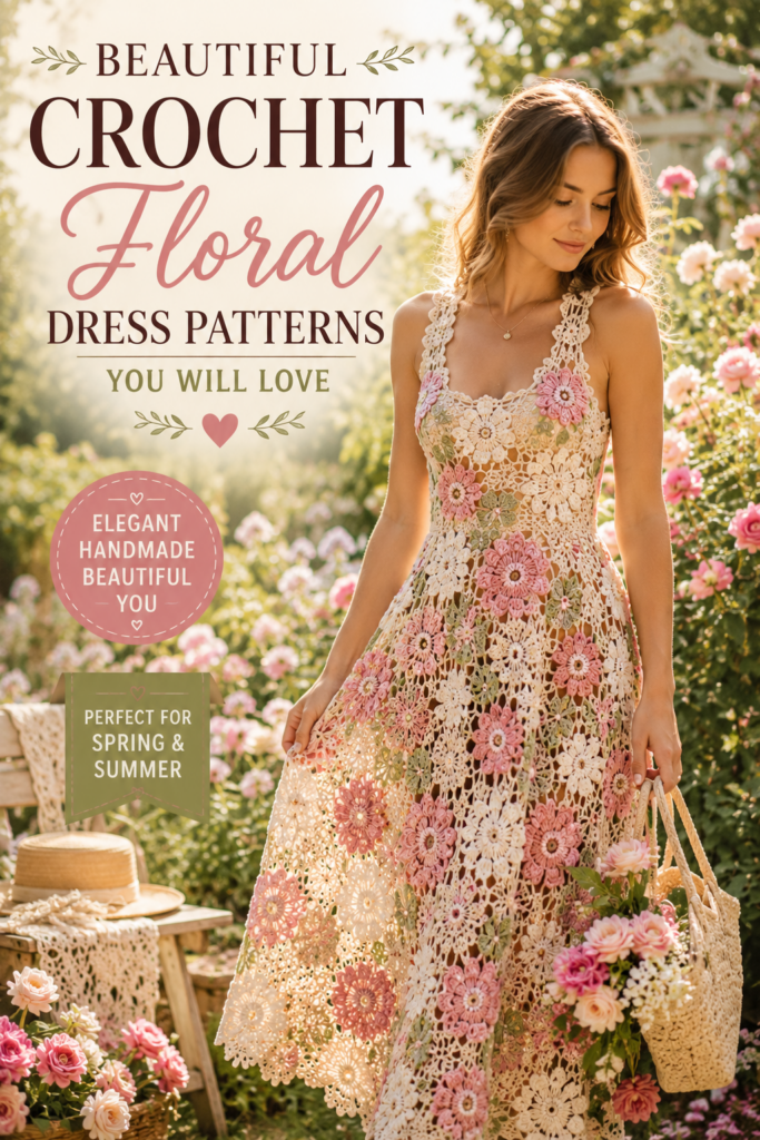Beautiful Crochet Floral Dress Patterns You Will Love